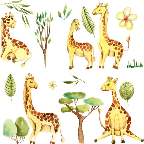 Clipart Jirafa Acuarela 3