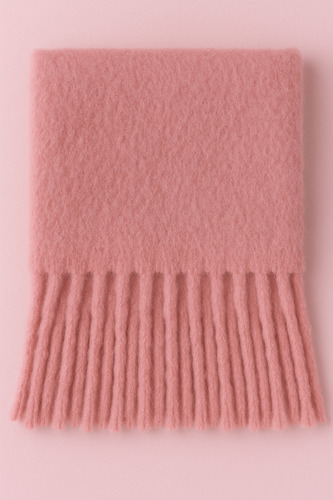 Bufanda Bufandon Nube Liso Ruana Abrigada Manton Suave Rosado Único