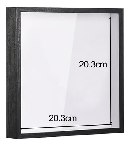 Vitrine De Carregamento Superior Shadow Box Frame Preto