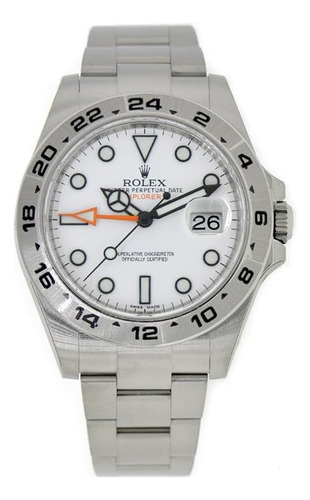 Rolex Explorer Ii Reloj Masculino De Acero Inoxidable Con Di (Reacondicionado)