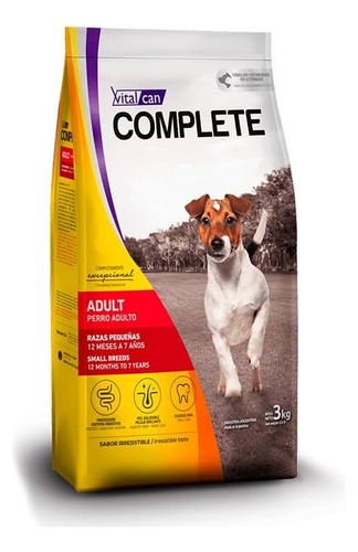 Alimento Vitalcan Complete Perro Adulto Raza Pequeña 3kg