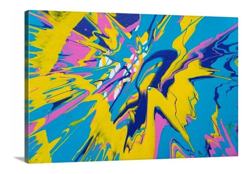 Cuadro Decorativo Abstracto Colores Canvas 90x60