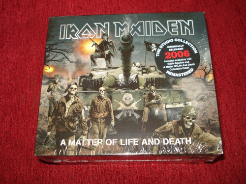 Box Cd+neca Iron Maiden / A Matter Of Life..(nuevo Sellado) 