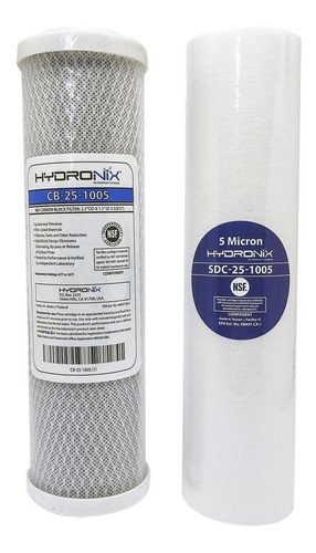 Kit Refil Premium Hydronix Carvão E Polipropileno 10 N/a