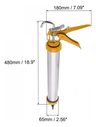 Churrera Industrial Embutidora Manual Acero y Rellenador Renkai 1kg