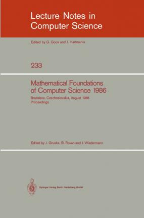Libro Mathematical Foundations Of Computer Science 1986 :...