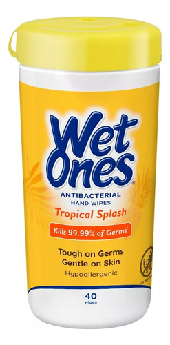 Wet Ones Wipes Para Cara Y Manos Tropical Splash 40ct