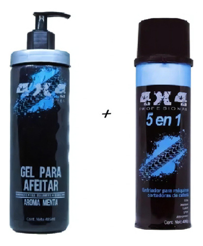 Gel Para Afeitar + Enfriador De Maquinas 4x4