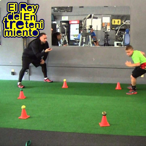 Set 20 Conos Pvc Tortuga Entrenamiento Deporte Fútbol El Rey