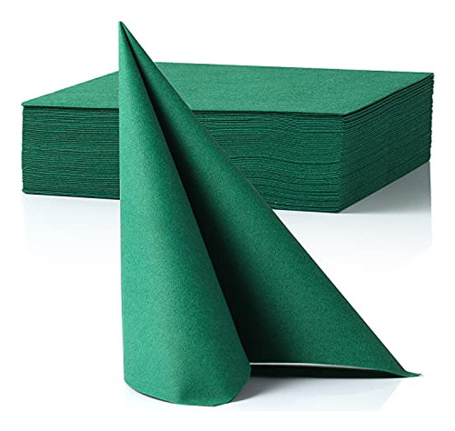 50 Pack Green Napkins, St Patricks Day Napkins Linen 