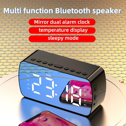 A A Despertador Digital, Radio, 3 Teléfonos, Reloj Con