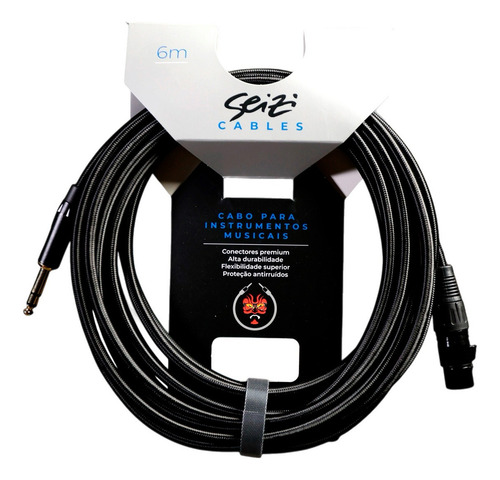 Cabo Seizi Cable Energy Para Microfone Xlr/p10 - 6m