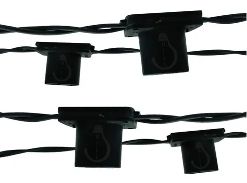 Festão Cordão Varal 50 Metros Preto Para Lâmpada 1,5mm Natal Festão Cordão Varal 50 Metros Preto Para Lâmpada 1,5mm Natal