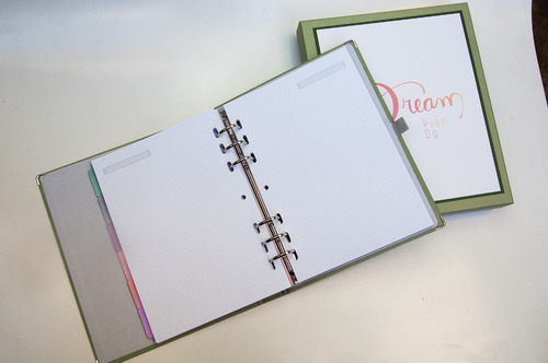 Imagem 2 de 9 de Planner A5 Cotton Verde - Ótima