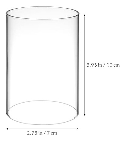 Jarrones Cilíndricos De Cristal Para Velas 2 Unids