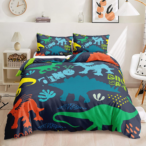 Axolotl Kawaii Juego De Cama De Dinosaurio Tamaño Doble Para