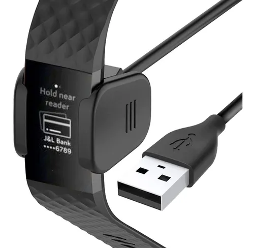 Cargador Compatible Con Reloj Fitbit Charge 3 Cable Usb