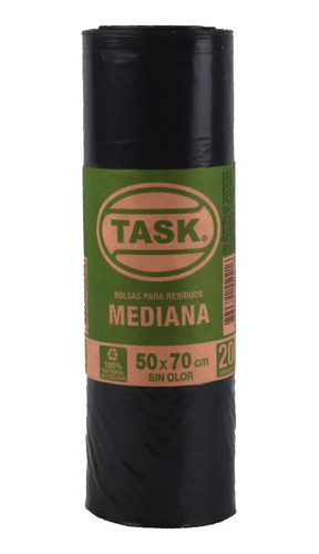 Bolsa De Residuos Task 50x70 Mediana Paq 20 Uni Llega Hoy