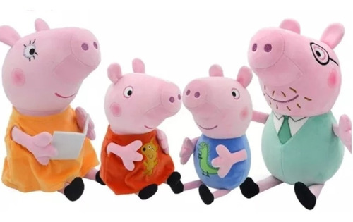 Set Peluches Peppa Pig Y Su Familia (4 Unidades)