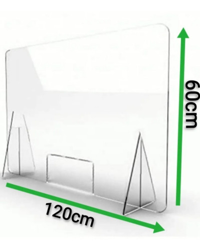 Imagen 2 de 4 de Mampara Protectora Para Escritorio Separador120 Cm X 60 Cm