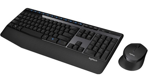 Combo Teclado Y Mouse Logitech Mk345 Reposamanos Hace1click1