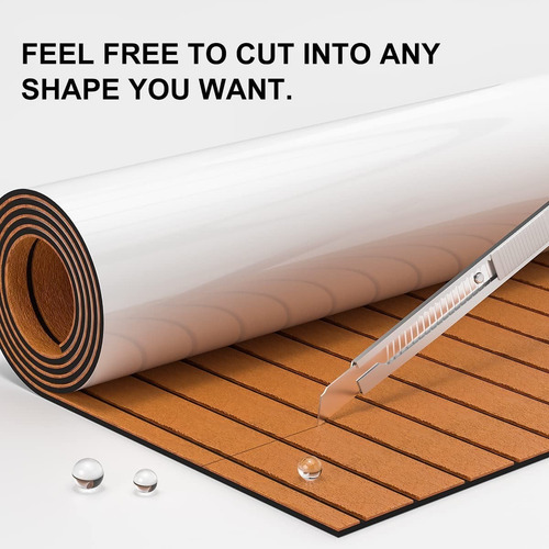 Goma Simil Madera Loop Eva Deck Lancha Barco Planchada