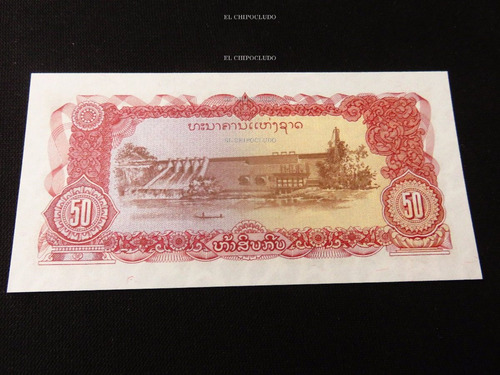 Aa#69 Billete Laos 50 Kip 1979
