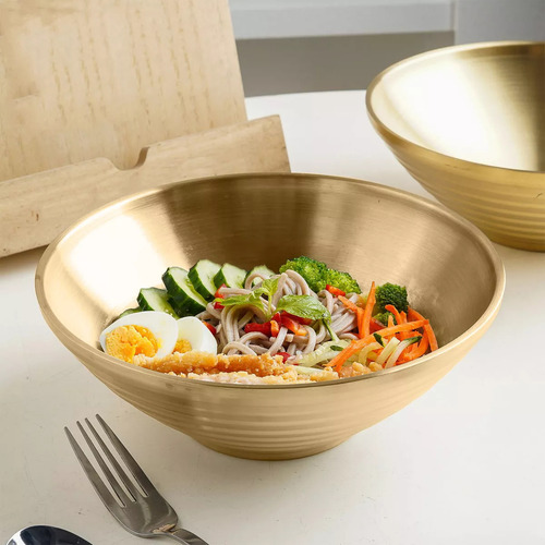 Cubo De Acero Inox B, Tazón De Ramen, Fideos Fríos