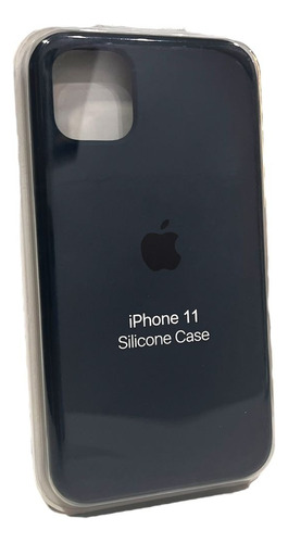Funda De Silicon Case Iphone 11 Azul Oscuro