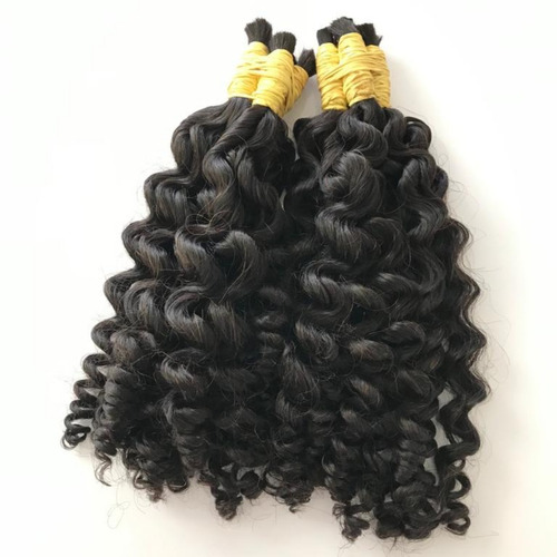 Cabelo Humano Cachos Largos 3 De 45cm Com 100 Grs.