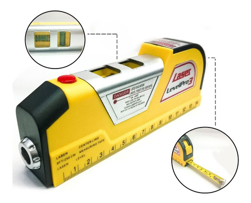 Nivel Laser Cinta Metrica Huincha Regla 