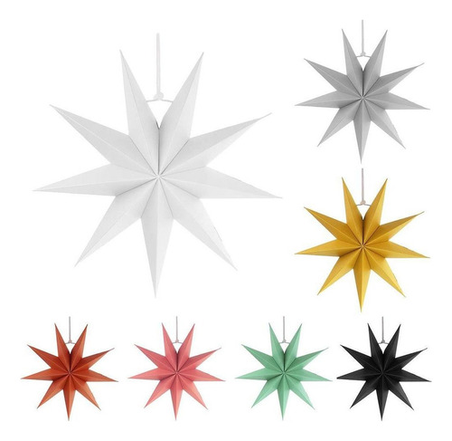 H 4 Piezas Novedad Papel 3d 9 Navidad Halloween Colgante