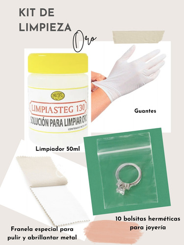 Kit De Limpieza Para Joyería De Oro 