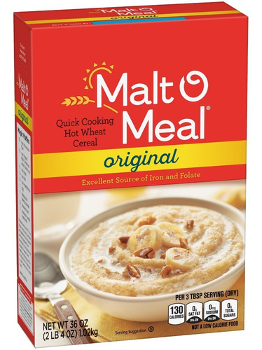 Malt-o-meal, Cereal Original De Trigo 1.02 Kg 4 Pack