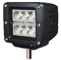 Faro Led Auxiliar 18w 6 Led 1620lm Off Road 4x4 Moto Agro