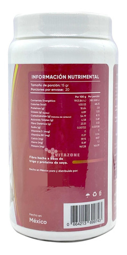 Imagen 3 de 8 de Yeri Fibra 300 Grs Frutos Rojos