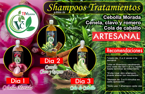 Shampoo Tratamiento Anticaida, Alopecia, Caspa Tbvisana