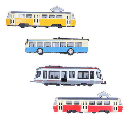 Colección De Vehículos Retráctiles Modelo Autobús Ferroviari