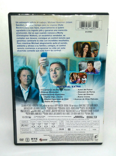 Dvd Click Perdiendo El Control Adam Sandler Kate Backinsale (Usado)