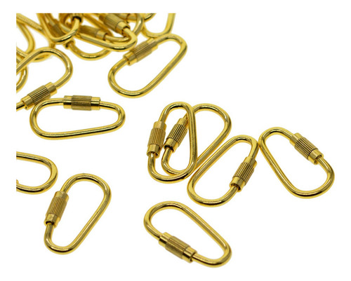 . 4 X 20 Piezas Pequeño Llavero Mosquetón Clips D Anillo