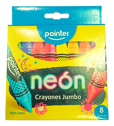 Creyones Jumbo Neon Pointer 8 Und