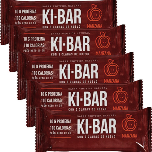 Combo X5 Barrita Proteica 100% Natural Ki Bar Apto Kosher