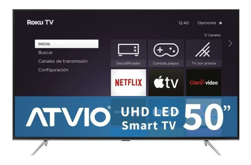 Tv 50 Pulgadas  Uhd Smart Tv Led Atv-50uhdr Roku Tv