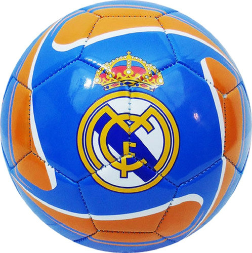 Real Madrid Oficial Tamaño Soccer Ball-orange Blue-home- # 5