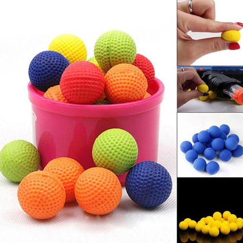 Bolas De Recarga De Munición De Espuma, 100 Unidades, Redond