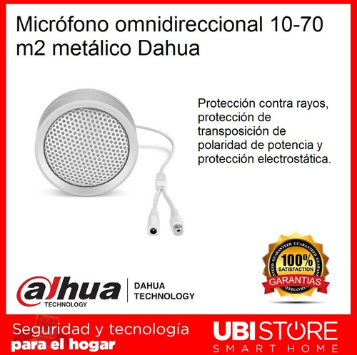 Imagen 5 de 9 de Micrófono Omnidireccional 10-70 M2 Metálico Salida Rca Dahua