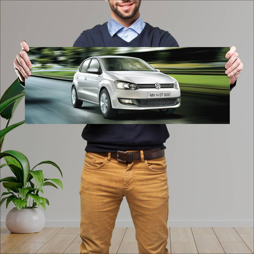 Cuadro 30x80cm Auto 2013 Volkswagen Polo Gt 5 Do 949