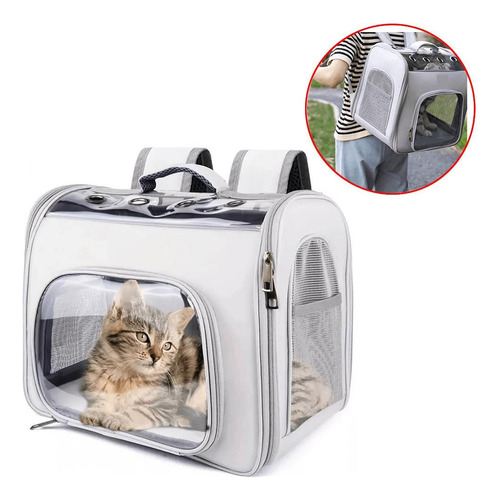 Mochila Pet Visão Panorâmica Transporte Cachorro Gato Cão