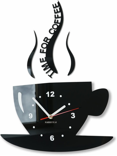 Flexistyle Reloj De Pared Para Café, Diseño Moderno