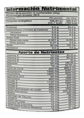 Imagen 3 de 5 de Colageno Hidrolizado Fer Y Greco 1,1 Kg Envío Full